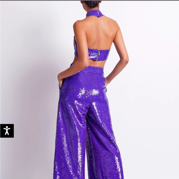 PatBO sequin mock neck top - Picture 2 of 5